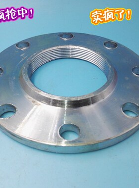 镀锌国标丝口法兰片带牙法兰盘DN40 50 100 65 80加厚内丝法兰盘