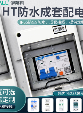 HT-5防水配电箱明装户室外塑料空气开关漏电保护盒子回路箱充电桩