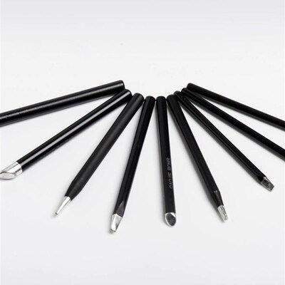 黄花高洁超长寿黑金刚电烙铁头 外热式合金头30W-60W通用不同品牌