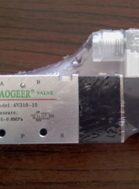 DC24V 3/8口径二位五通阀电磁阀4V310-10