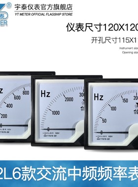 42L6中频频率表100v 10r00hz 1500hz 8khz指针赫兹表中频炉用400h