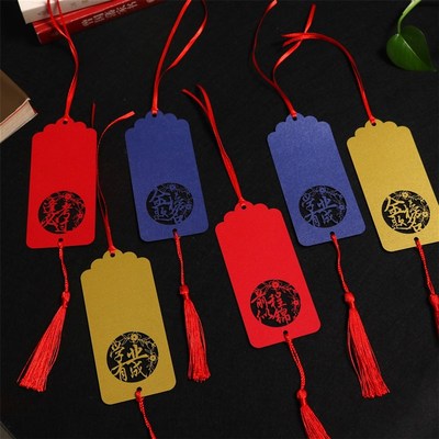 祈愿牌纸红色许愿卡片树吊卡挂件定制心愿N卡挂树祝卡空白幼儿园