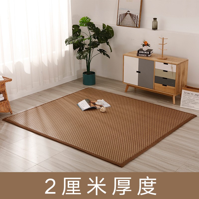 日式竹编地垫飘窗垫阳台垫榻榻米凉席家L用床垫藤席草席和风地毯