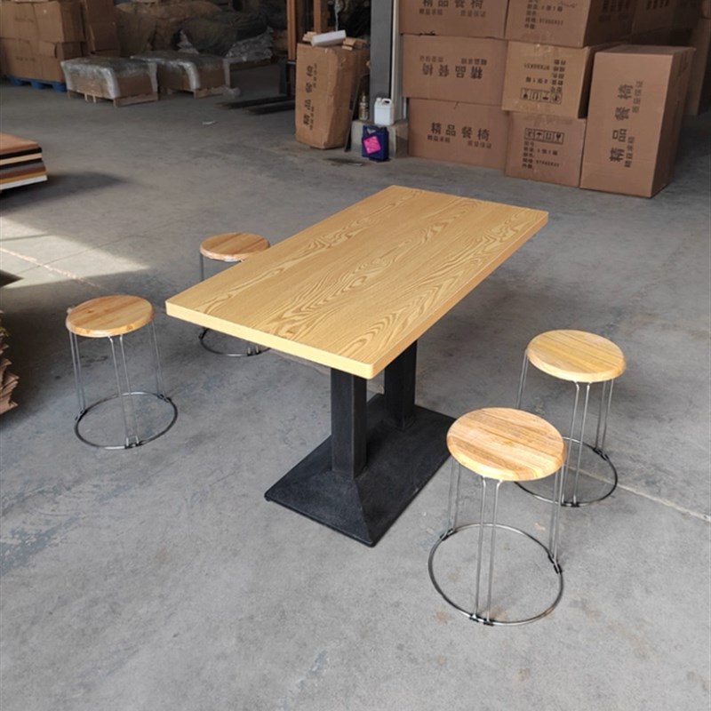 麻辣烫沙县小g吃店快餐桌椅组合 早餐面馆烧烤饭店商用餐饮桌椅子