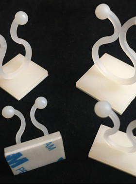 KL-1 2 3 4 5p粘式配线固定座 理线器 理线夹 粘式束线环100个