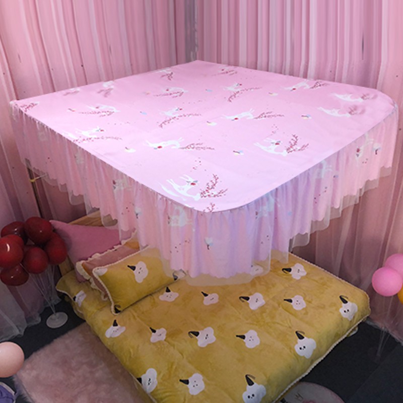 蚊帐防尘顶布单卖j2021年新款防尘免安装挡灰型遮尘盖布导轨家用