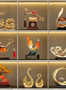 酒柜装饰品摆件客厅2025新款新中式电视G柜子高端大气上档次工艺