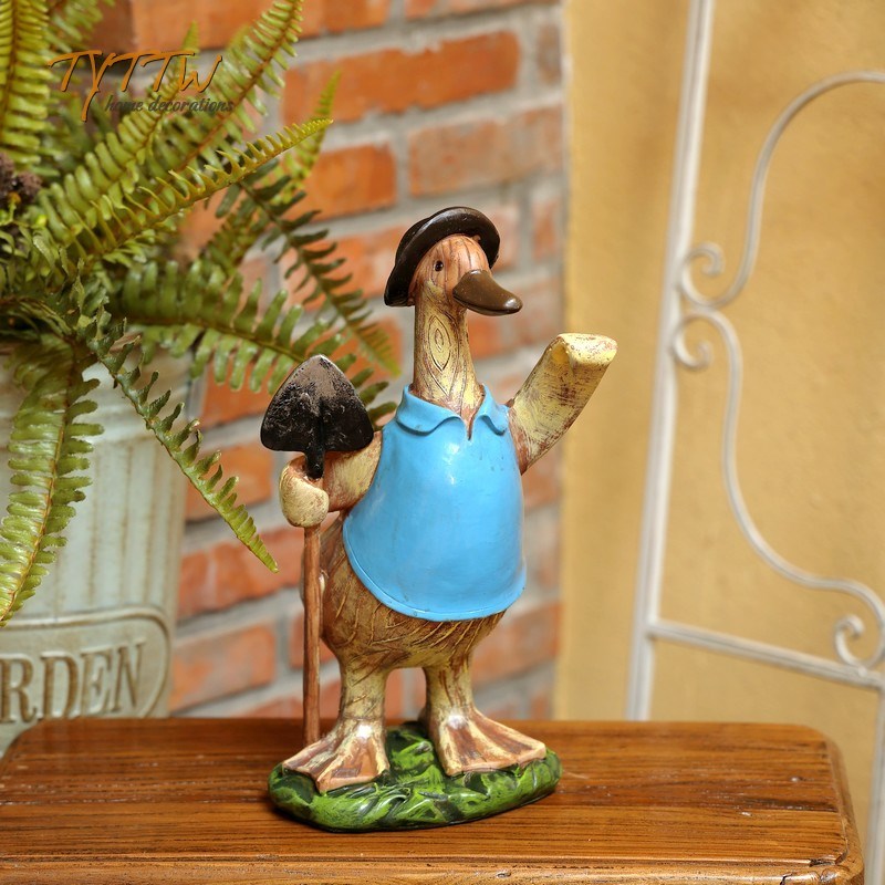 地中海复古卡通创意动物r客厅电视柜桌面装饰摆设花园造景布置摆