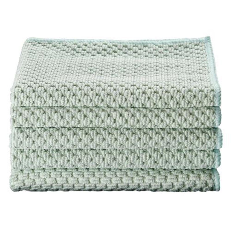 闪闪优品C576#厨房抹布不易沾油加厚吸水不掉.擦桌子毛巾