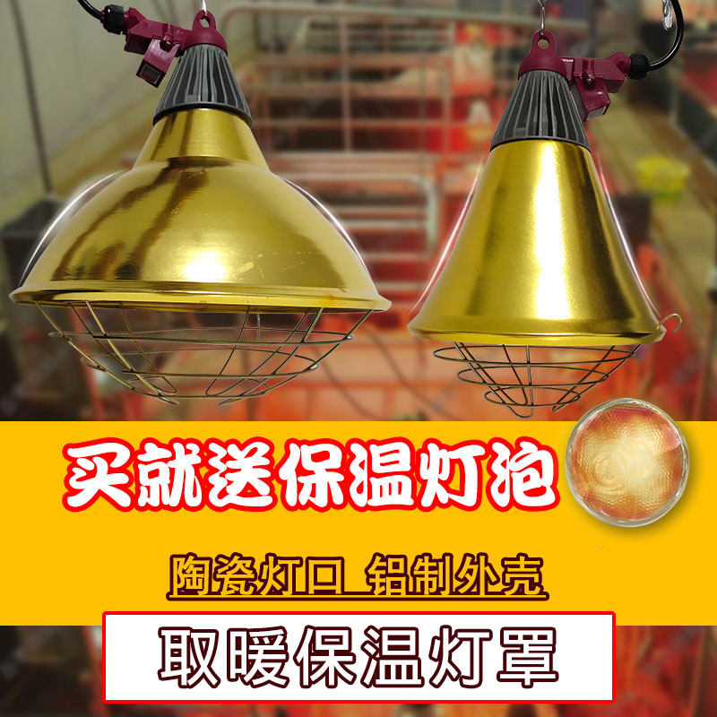 猪用保温灯 猪仔养殖灯小猪用保暖灯具兽用宠物取暖灯 加热灯灯罩