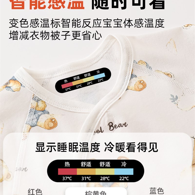 哇新生儿服装薄秋长袖纯棉a型产房服装新生儿连衣W裤0-6个月