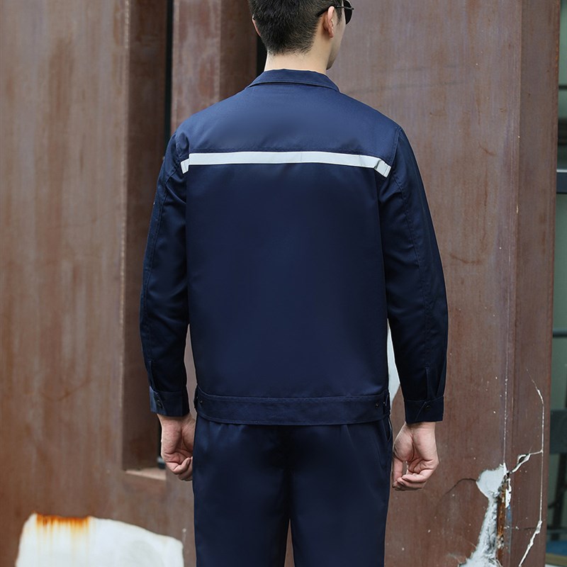 工作服套装男春i秋长袖装修汽修工装物流工厂服工程服劳保服绣印