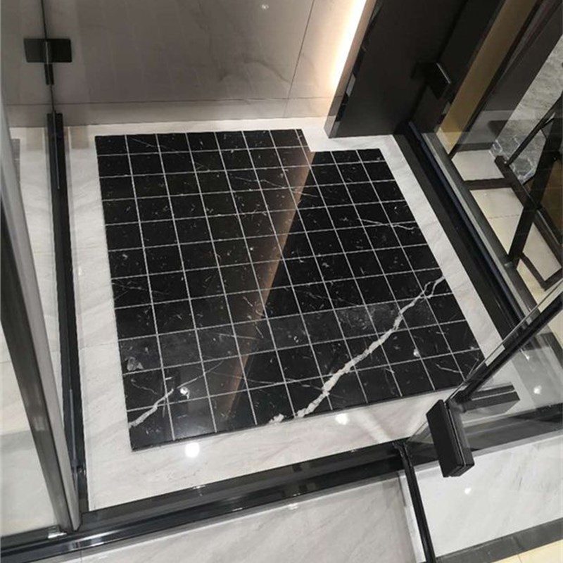 南通加工天然大理石材挡水条淋浴房地面防滑石定制卫生间底座拉槽