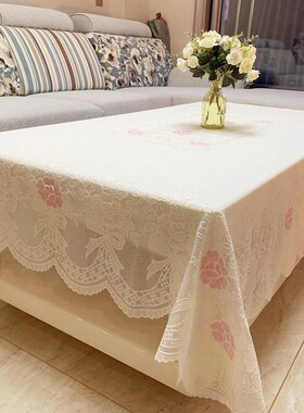长方形桌布免洗餐桌桌布茶几垫PVCE塑料台布客厅桌布网红茶几桌布