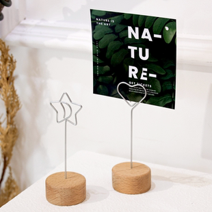 榉木台卡支架商品价格牌夹子台签菜单展示牌菜品标签牌菜名介绍牌标价签标价牌产品价钱价目标识牌小卡名片夹