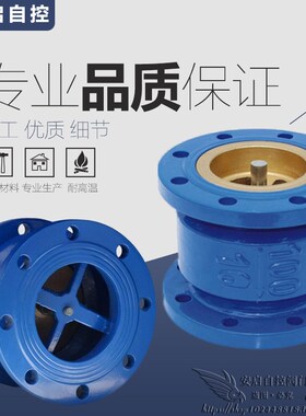 HC41X-16 不锈钢弹簧防倒流消声止回阀法兰单向阀DN50-400