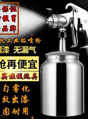 吉由w77彩色钢瓦喷枪喷漆枪气动雾化的w71家俱汽车气泵喷胶油漆喷