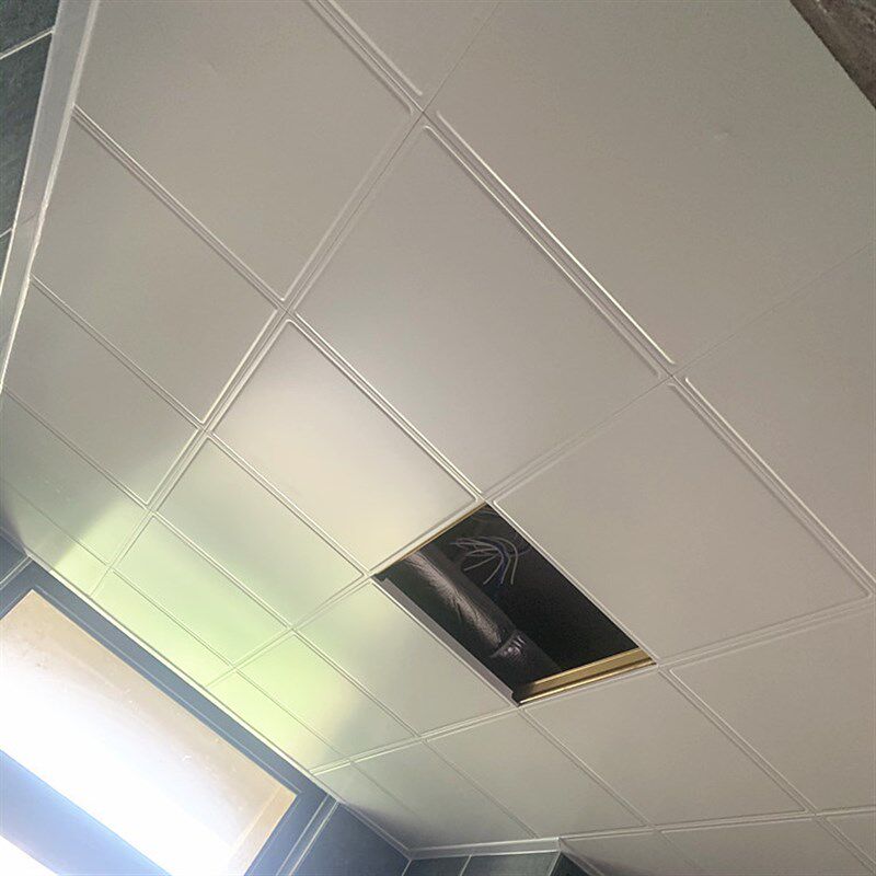 集成吊顶哑光白烤漆铝扣板平板300x30J0x600厨房卫生间铝天花