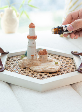 阿楹 可爱玄关摆件儿童房电脑桌书架茶柜装饰礼物手Y工小院子造景