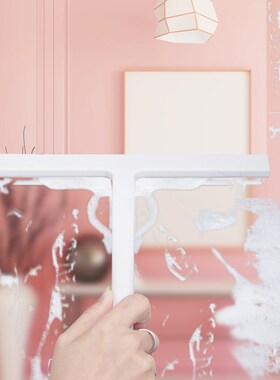 【升级款】高档镜子刮水器硅胶玻璃水刮一体式镜子水雾清洁Z器445