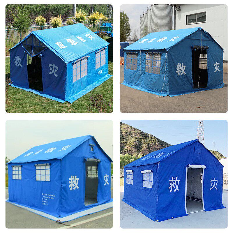 应急救灾帐篷民政地震援助援外难民住宿I防雨水庇护所12平米棉帐
