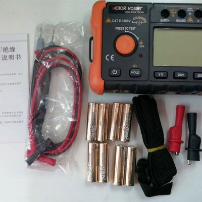 深圳胜利 VC60B+ 数字兆欧表 绝缘电阻表 数显摇表  1000V 2000M