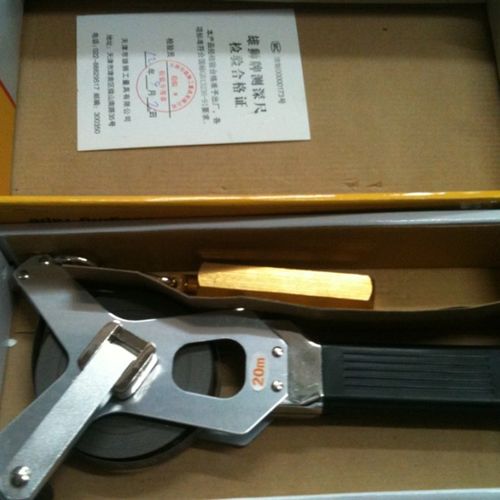 正品 天津雄狮 B2003C 精品不锈钢量油尺 20米 测油尺 测深尺