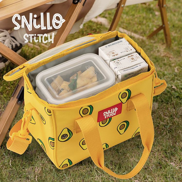 Snillo stitch韩国大容量野餐户外保温保冷包便携收纳袋便当餐包