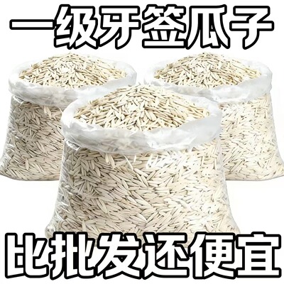 今年新货】正宗新疆马牙瓜子细长牙签瓜子葵花籽炒熟白瓜子年货装