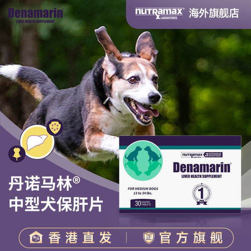 丹诺马林中型犬用护肝片30片