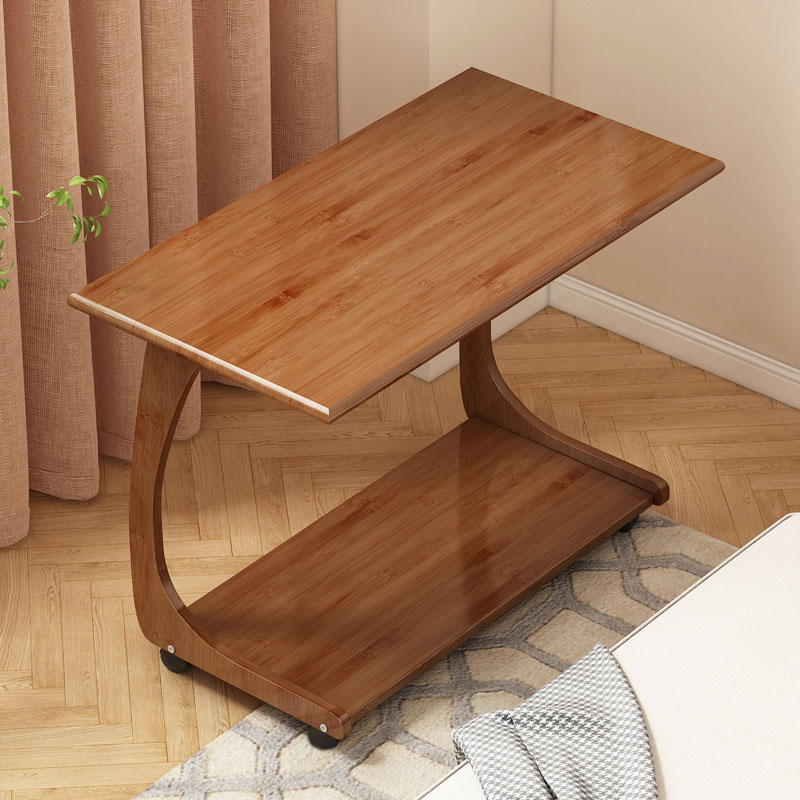 小茶几床边桌子沙发边p几小户型日式角几带轮可移动多功能家用茶