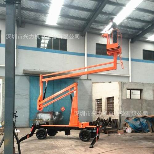 电动曲臂式升降机12米曲臂式高空作业车折臂式10M移动式升降平台