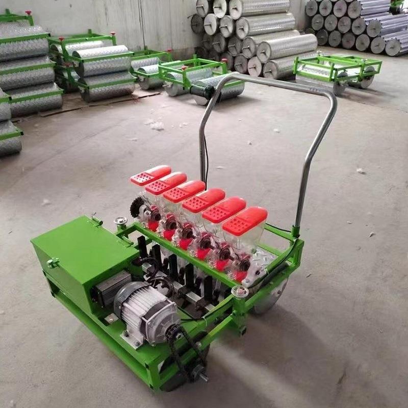 电动种菜机汽油蔬菜播种机手推小粒种植大棚农机药材点播机