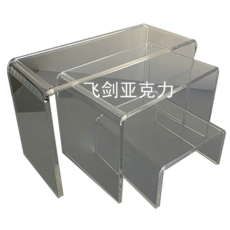 亚克力透a明展示架公仔模型托架鞋架倒U字型架 亚加力胶架热弯架