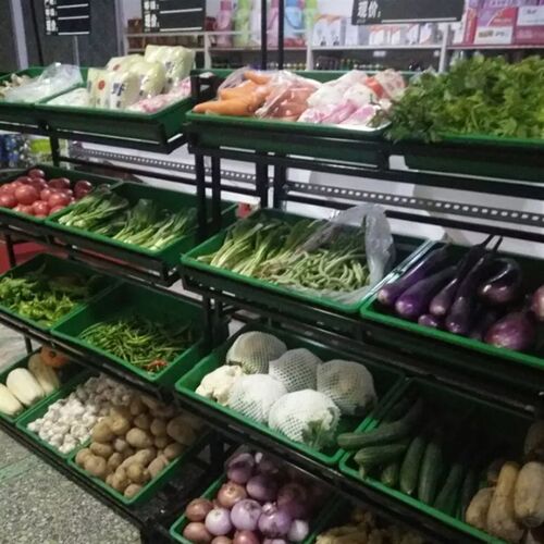 蔬菜货架水果店超市商用展示w架置物架生鲜多层水果架子果蔬架菜