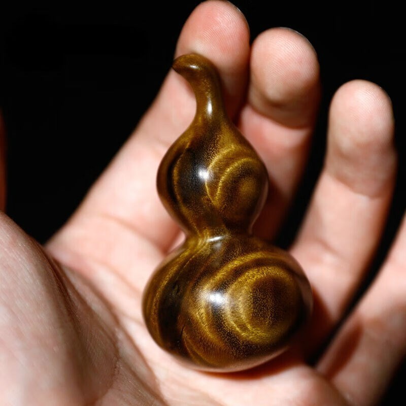 金丝楠木葫芦手把件高端小木雕手捻随身把玩精品文玩摆件挂件法老