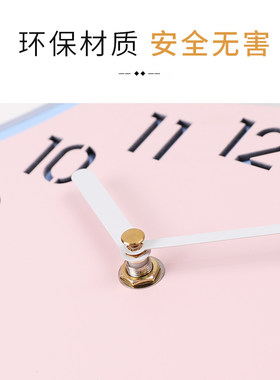 可爱猫尾摇摆挂钟k客厅儿童房卡通钟表小动物卧室家用个性家庭时