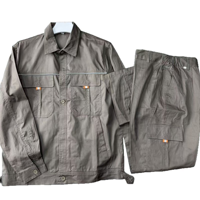 夏季薄款工作服套装男q电焊工防烫耐磨劳保服工厂车间工装制服