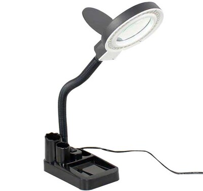 PHONEFIX 10 Times HD LED Lamp Desktop Magnifying Glass tools
