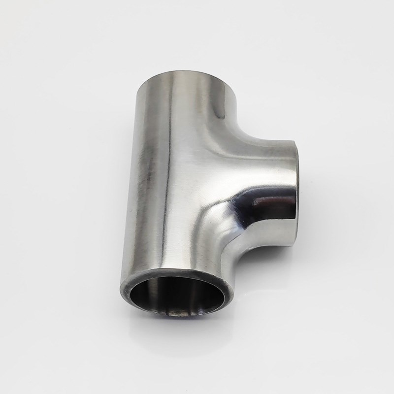 包邮304不锈钢工业无缝三通抛光 亮面坡口焊接厚壁耐压酸洗喷砂国