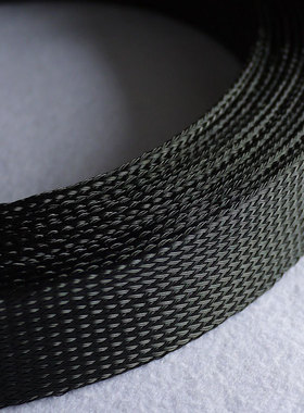 蛇皮网 60-100mm 五织 PET编织网 尼龙网 避震网 黑色