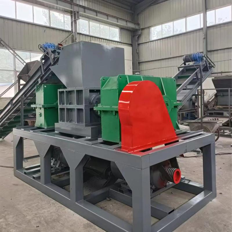 双轴撕碎机塑料玻璃金属破碎机小型商业纸箱废纸粉碎机撕碎机商用