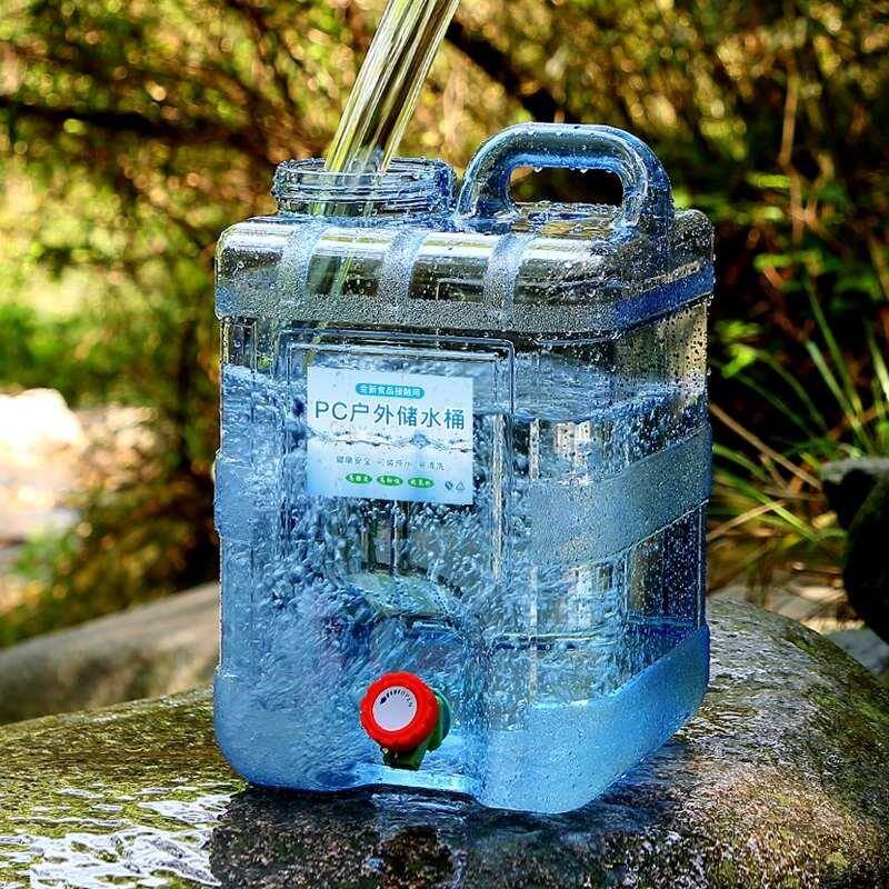 露营户外水桶带水龙头的储水桶家用装储水用车载大容量矿泉水超大