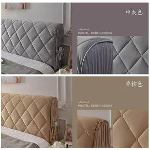 床头套罩欧式弧形l半圆床头罩全包一米八床头罩布艺公主欧式弹力