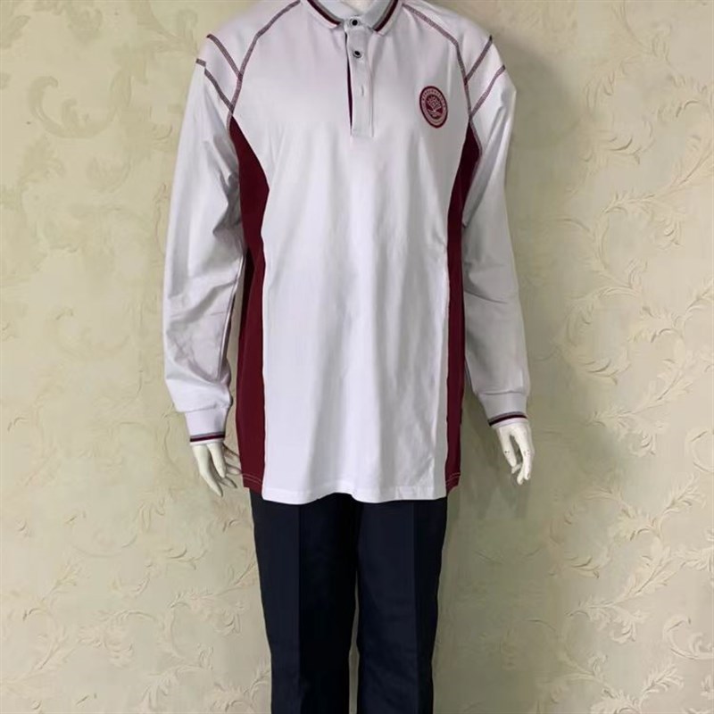 现货(华东师范湖州实验中学校服)夏季运动装短长W袖T恤衬衫裤