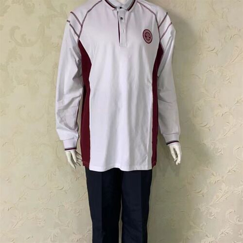 现货(华东师范湖州实验中学校服)夏季运动装短长W袖T恤衬衫裤