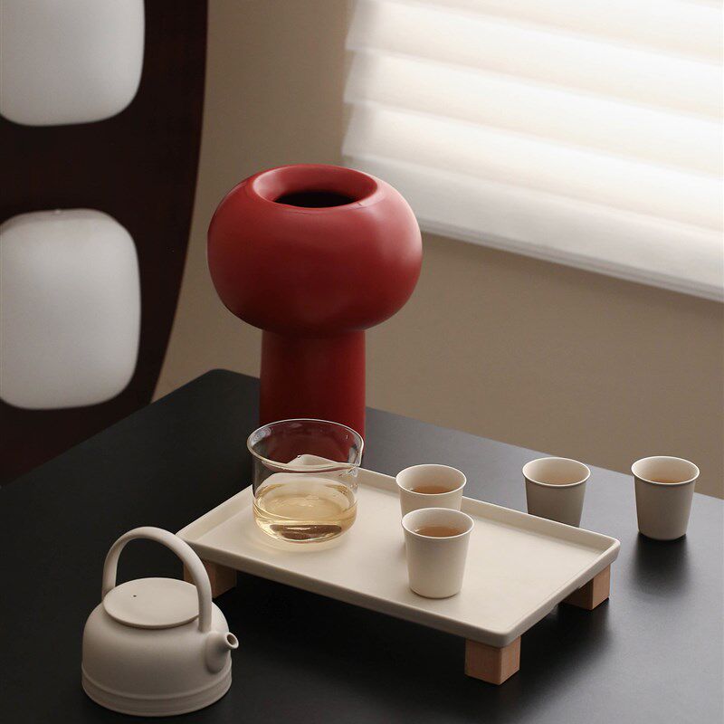 宜集堂中古风茶具套装2025新款家用一壶四杯泡茶高档轻奢茶台酒店