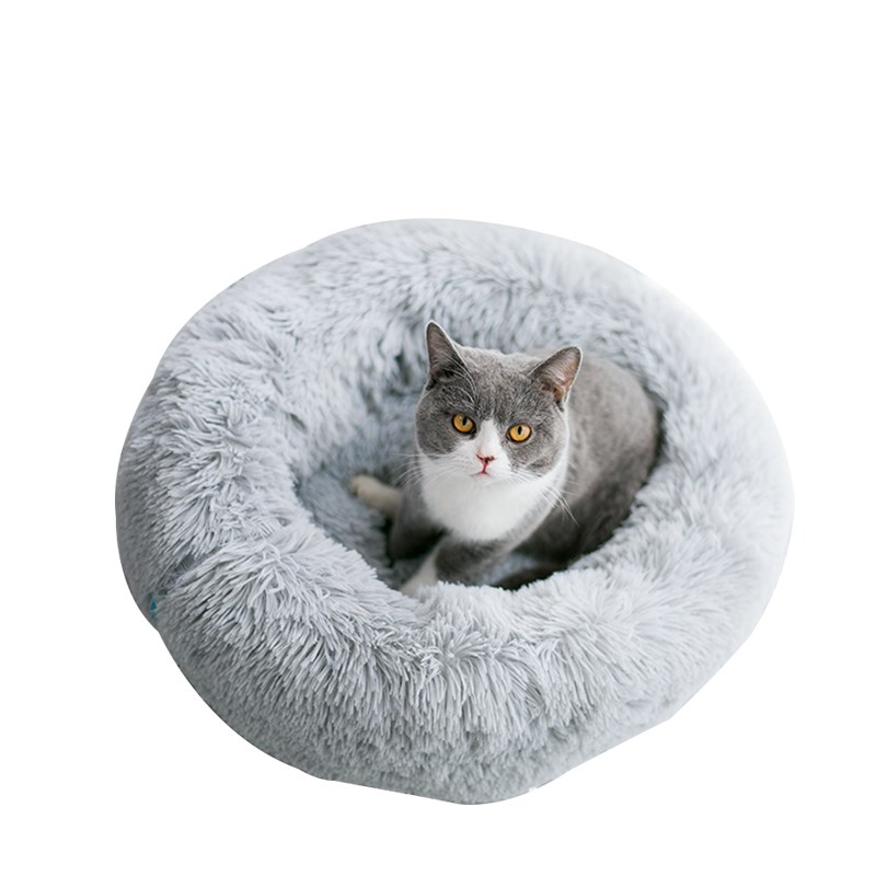宠物深度睡眠窝猫窝狗窝可拆洗冬季保G暖加厚窝垫网红长毛绒睡窝