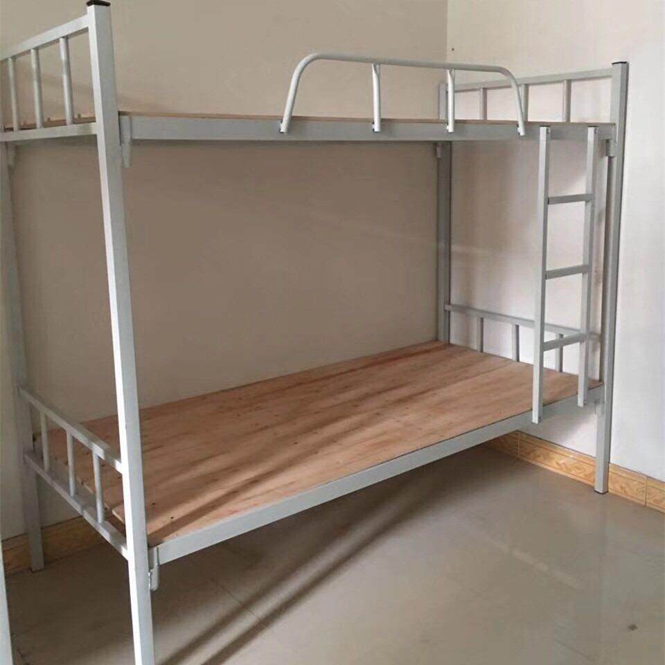 东莞厂家厚铁床学上铺员校工宿舍双层铁架床45加工地下简易铁床