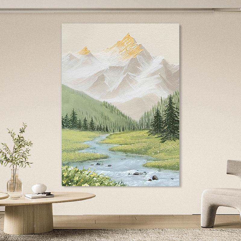 村深圳大芬画客厅发背景装饰画油床头ENQ挂沙画轻奢现代简约手绘